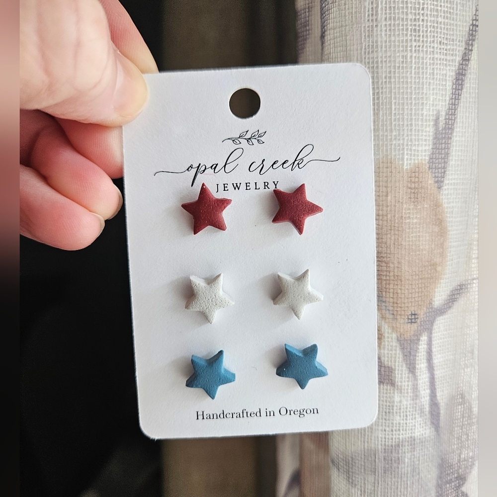3/$20 Handmade Polymer Clay Earrings